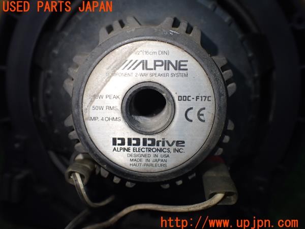 3UPJ=9234920535]シビック タイプR(EP3)前期 ALPINE アルパイン DDC-F17C スピーカー① フロントドア バッフル付き 中古_5