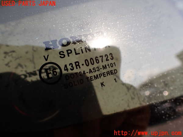 2UPJ-9234921380]シビック タイプR(EP3)右クォーターガラス 中古 SPLiNTEX  M101 43R-006723_2