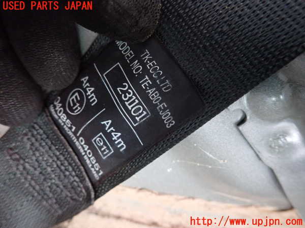 2UPJ-9234927155]シビック タイプR(EP3)右2列目シートベルト 中古_2