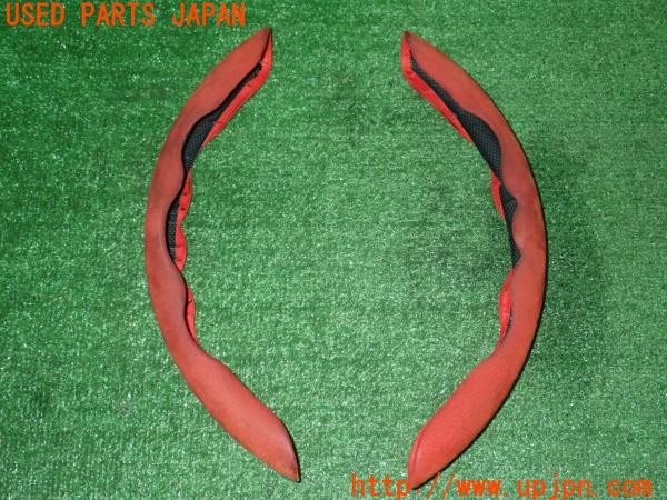 3UPJ=9234930001]BMW Z4 ロードスター(BT30 E85)前期 社外 ステアリングカバー バックスキン調 中古_5