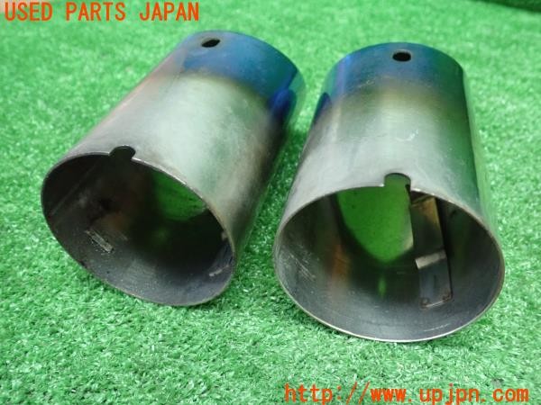 3UPJ=9234930012]BMW Z4 ロードスター(BT30 E85)前期 Higashi マフラーカッター ステンレス 中古_3