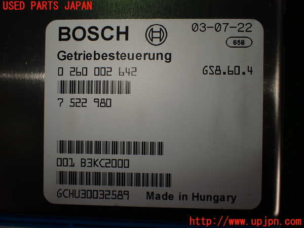 2UPJ-9234936115]BMW Z4 ロードスター(BT30)(E85)ミッションコンピューター 中古_4