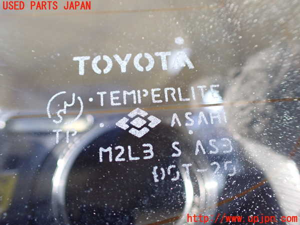 1UPJ-9234941382]アルファードハイブリッド(ATH10W)左クォーターガラス 中古(M2L3)_4