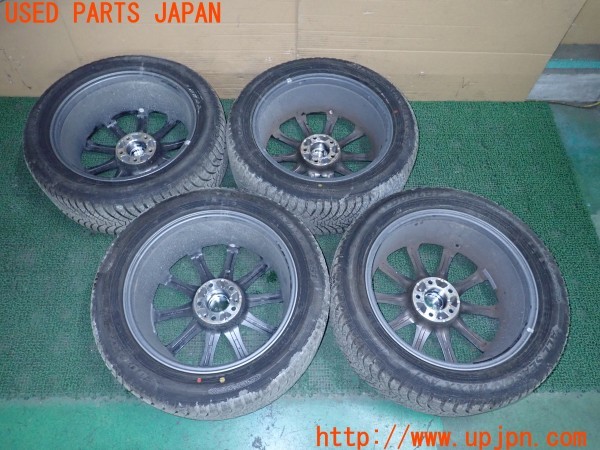 3UPJ=9234960919]アルファード(GGH20W)前期 LA STRADA TIRADO ETA ティラード イータ タイヤホイール 18×7.5J +38 PCD114..3 4穴 4本 中古_3