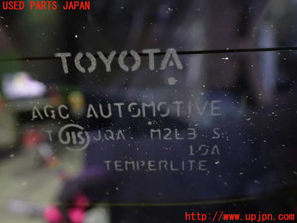 1UPJ-9234961382]アルファード(GGH20W)左クォーターガラス 中古_3