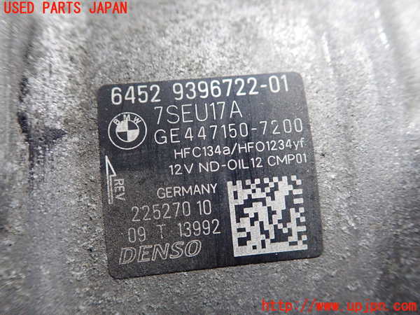1UPJ-9234976025]BMW X3(WY20)(F25)エアコンコンプレッサー 中古_2