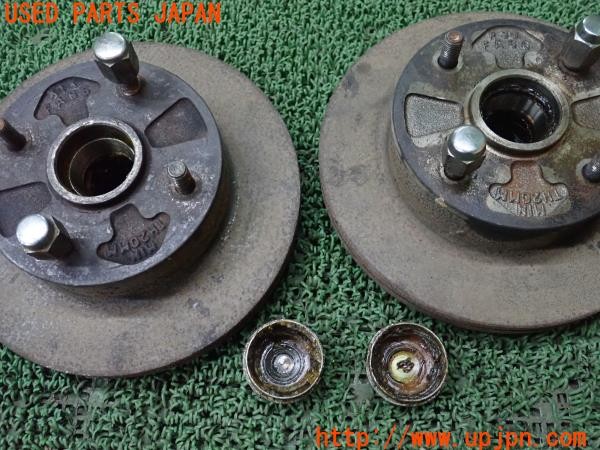 3UPJ=9234990305]サバンナRX-7 ターボGT IMSAスペシャル(SA22C FB3S)後期 純正 フロント ハブ ディスクローター 直径約253mm 中古_2