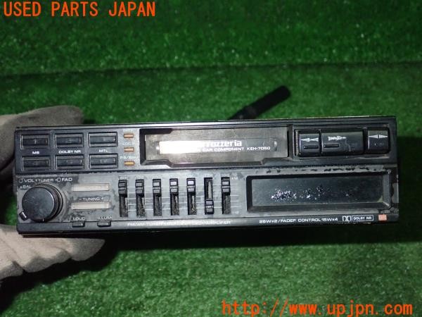 3UPJ=9234990518]サバンナRX-7 ターボGT IMSAスペシャル(SA22C FB3S)後期 カロッツェリア KEH-7050 カセットデッキ 1DIN 難有 中古_3
