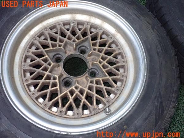 3UPJ=9234990915]サバンナRX-7 (SA22C FB3S)後期 SSR スターフォーミュラメッシュ ホイール2本① 14×5J?5.5J? +8?+9? PCD114.3 4穴 中古_3