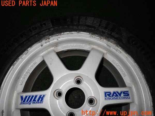 3UPJ=9235000961]スイフト XGエアロ(ZC71S 4型)RAYS レイズ VOLK RACING TE37 ホイール 15×6.5JJ +39 PCD100 4穴 1本 中古_2