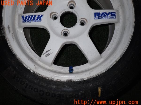 3UPJ=9235000961]スイフト XGエアロ(ZC71S 4型)RAYS レイズ VOLK RACING TE37 ホイール 15×6.5JJ +39 PCD100 4穴 1本 中古_3