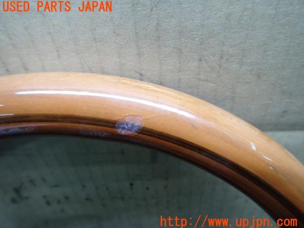 3UPJ=9235060617]デリカ スペースギア シャモニー(PD6W)後期 社外 ステアリング ウッド 木目 330mm 中古_2