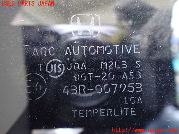 1UPJ-9235091382]ステップワゴン(RK1)左クォーターガラス 中古 AGC M2L3 43R-007953_3