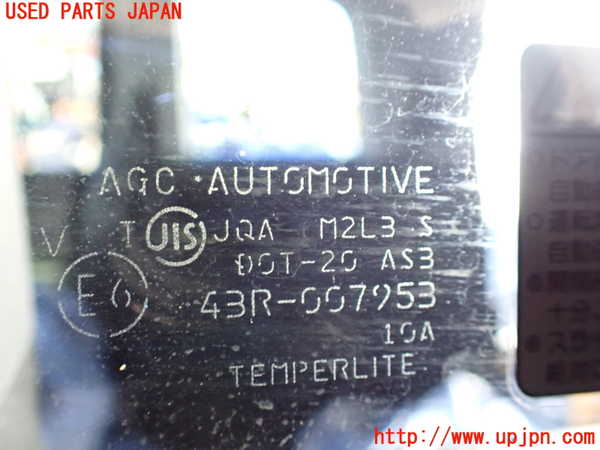 1UPJ-9235101382]ステップワゴン スパーダ(RK5)左クォーターガラス 中古(43R-007953 M2L3)_3