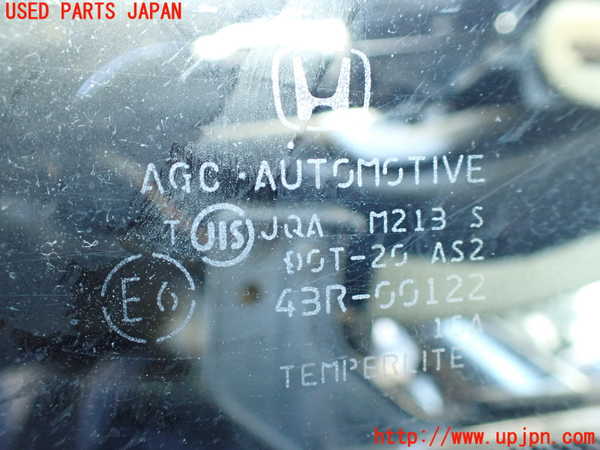 1UPJ-9235101202]ステップワゴン スパーダ(RK5)左フロント三角窓ガラス 中古(43R-00122 M213)_2