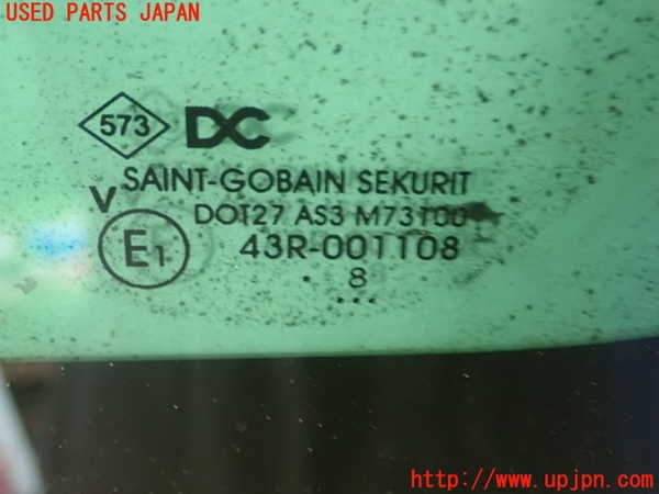 1UPJ-9235121382]ルノー・カングー(KWH5F1)左クォーターガラス 中古(43R-001108 M731)_2