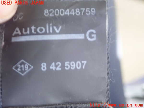1UPJ-9235127075]ルノー・カングー(KWH5F1)助手席シートベルト 中古_3