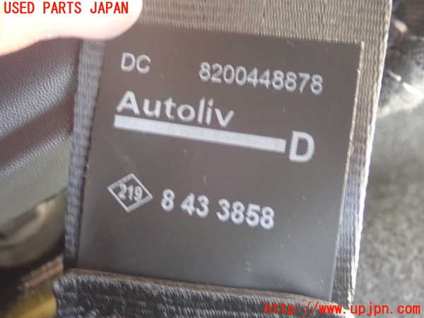 1UPJ-9235127155]ルノー・カングー(KWH5F1)右2列目シートベルト 中古_3