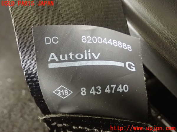 1UPJ-9235127185]ルノー・カングー(KWH5F1)左2列目シートベルト 中古_3