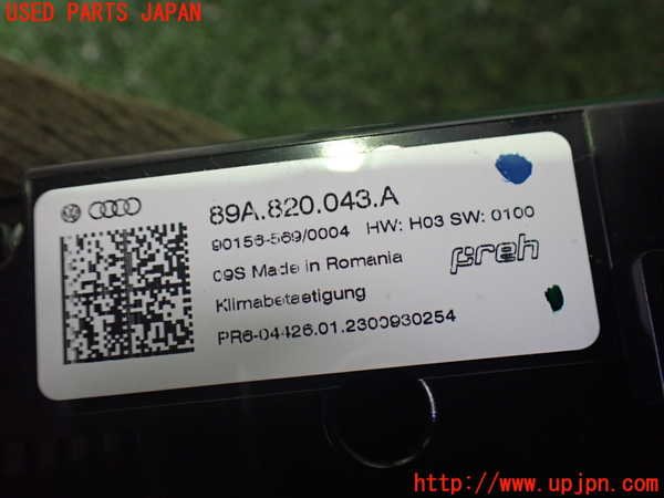 2UPJ-9235186066]アウディ・Q4 スポーツバック e-tron(FZEBJ)エアコンスイッチ1 中古_3