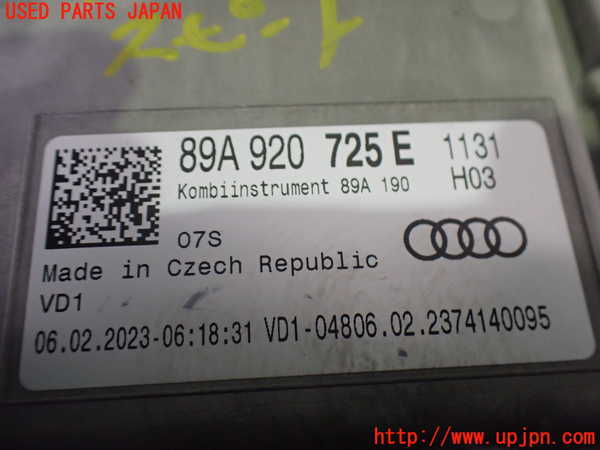 2UPJ-9235186170]アウディ・Q4 スポーツバック e-tron(FZEBJ)スピードメーター  (ジャンク品) 中古_4