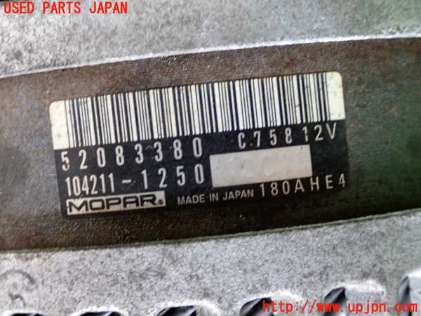 2UPJ-9235196015]ジープ・レネゲード(BV13PM)オルタネーター(ダイナモ) 中古_3