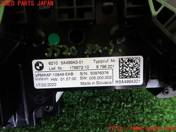 2UPJ-9235206170]BMW ミニ(MINI)クーパー(XU15MW)スピードメーター 中古 （F55）_3