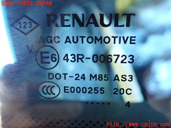 2UPJ-9235211380]ルノー・メガーヌ R.S.(ルノー・スポール)(DZF4R)右クォーターガラス (43R-006723) 中古_3