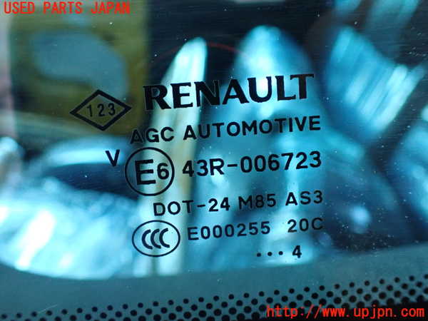 2UPJ-9235211382]ルノー・メガーヌ R.S.(ルノー・スポール)(DZF4R)左クォーターガラス (43R-006723) 中古_3