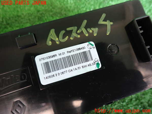 2UPJ-9235216066]ルノー・メガーヌ R.S.(ルノー・スポール)(DZF4R)エアコンスイッチ1 中古_4