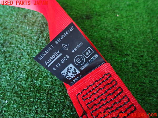 2UPJ-9235217155]ルノー・メガーヌ R.S.(ルノー・スポール)(DZF4R)右2列目シートベルト 中古_2
