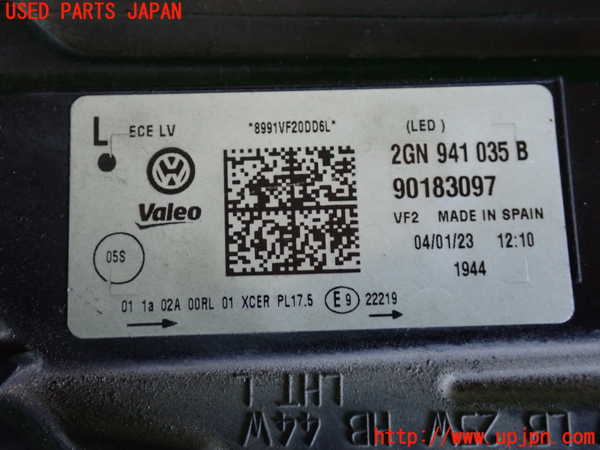 2UPJ-9235241132]VW・T-Cross(ティークロス)(C1DKR)左ヘッドライト LED 中古_4