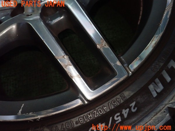 3UPJ=9235280961]ベンツ E300(212055C W212)純正 タイヤホイール 18×8.5J +48 PCD112 5穴 1本 中古_3