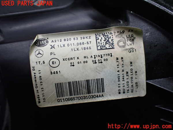 1UPJ-9235281132]ベンツ E300(212055C)(212)左ヘッドライト LED (ジャンク品) 中古_5