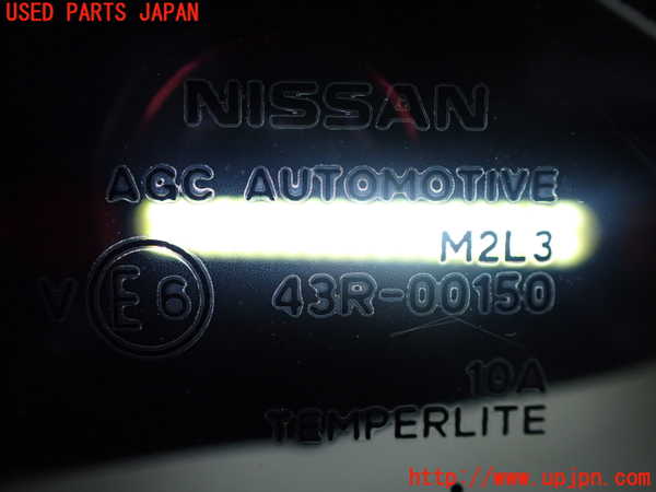 2UPJ-9235311382]ノート オーラ(AURA)(FE13)左クォーターガラス 中古(43R-00150 M2L3)_2