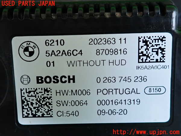 2UPJ-9235326170]BMW 118d(7M20)(F40)スピードメーター 中古_3