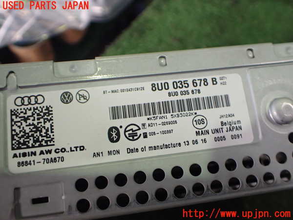 2UPJ-9235336589]アウディ・Q3(8UCPSF)カーナビゲーション HDD 中古_3
