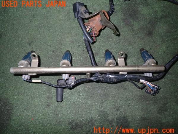 3UPJ=9235360117]カワサキ ニンジャ ZX-10R(ZXT00D)社外 EAT286 インジェクター 純正 デリバリーパイプ・ハーネス・センサーセット 中古_2