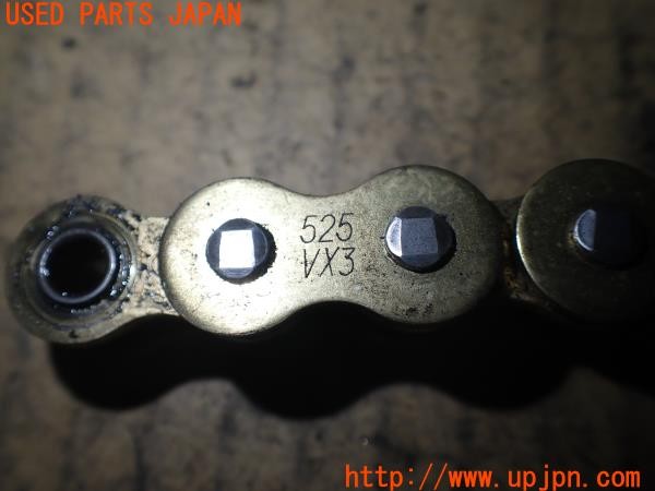 3UPJ=9235360430]カワサキ ニンジャ ZX-10R(ZXT00D)DID ダイドー 525VX3 チェーン D.I.D 中古_5