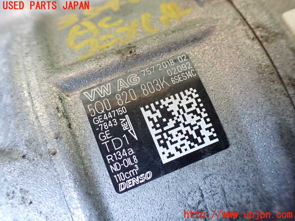 1UPJ-9235406025]VW アルテオン(3HDJHF)エアコンコンプレッサー 中古_4