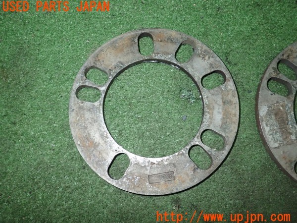 3UPJ=9235410969]アバルト 124スパイダー(NF2EK)社外 ホイールスペーサー 厚さ8mm PCD100 4穴/5穴 ハブ径約80mm 外径135mm 中古_2