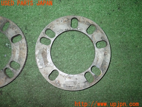 3UPJ=9235410969]アバルト 124スパイダー(NF2EK)社外 ホイールスペーサー 厚さ8mm PCD100 4穴/5穴 ハブ径約80mm 外径135mm 中古_3