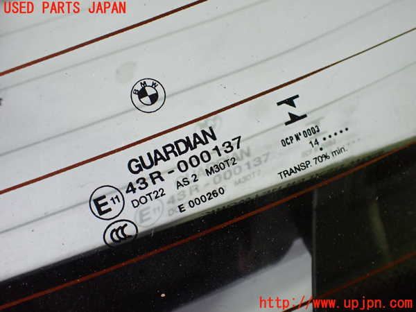 1UPJ-9235431560]BMW アクティブハイブリッド5(AH5) F10(FZ35)リアガラス 中古 GUARDIAN M30 43R-000137_3