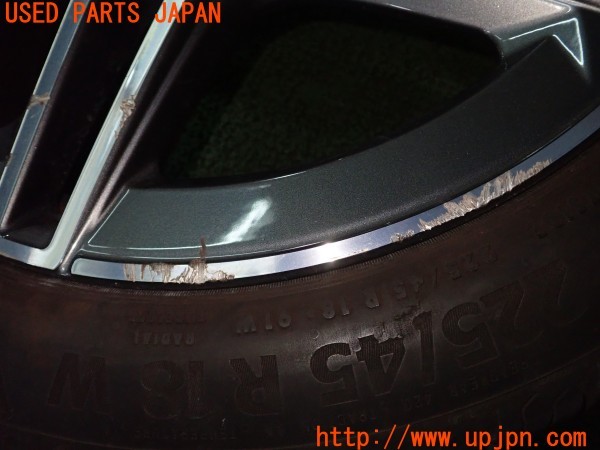 3UPJ=9235440962]ベンツ A180(177084 W177)純正 タイヤホイール 18×7.5J +49 PCD112 5穴 2本 中古_3