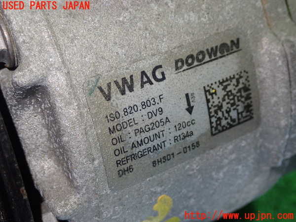 1UPJ-9235456025]VW up!(アップ)(AACHY)エアコンコンプレッサー 中古_2