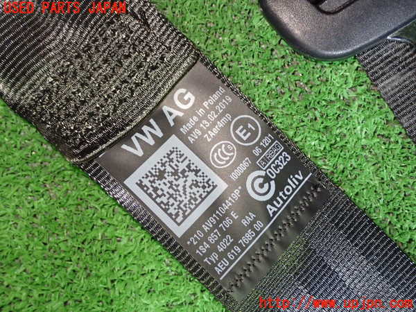 1UPJ-9235457045]VW up!(アップ)(AACHY)運転席シートベルト 中古_3