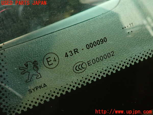 2UPJ-9235481382]プジョー・RCZ(T7R5F03)左クォーターガラス (43R-000090) 中古_2