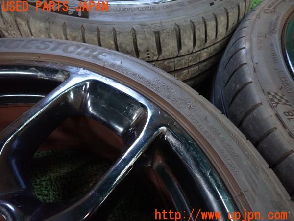 3UPJ=9235490906]ルノー メガーヌ R.S.(ルノー・スポール)(DZF4R)純正 タイヤホイール 18×8.25J +65 PCD114.3 5穴 4本 中古_2