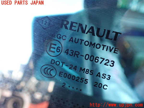 2UPJ-9235491380]ルノー・メガーヌ R.S.(ルノー・スポール)(DZF4R)右クォーターガラス 中古 AGC M85 43R-006723_3