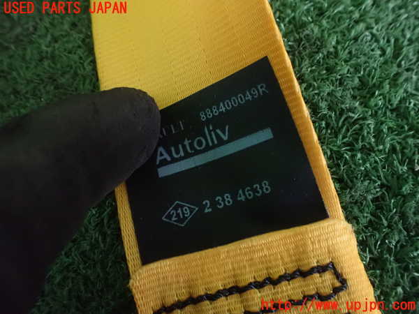 2UPJ-9235497185]ルノー・メガーヌ R.S.(ルノー・スポール)(DZF4R)左2列目シートベルト 中古_2